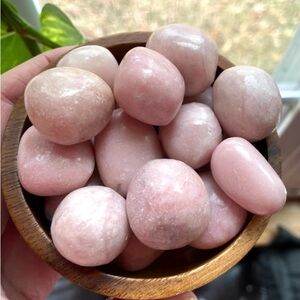 Pink Opal Crystal Tumbled Stone. Love, Peace, Relationship Healing Heart Chakra